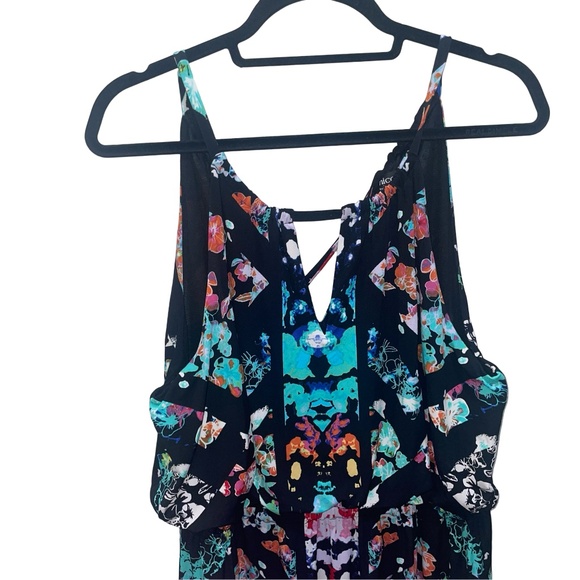 Nicole Miller Women's Colorful Halter Top Maxi Dress Sz XL - Picture 6 of 10